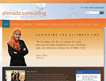 Tablet Screenshot of ahmadaconsulting.com